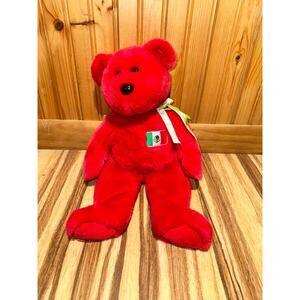 Rare Vintage 1999 Mexico Ty Inc. Red Beanie Babies14.5”tall